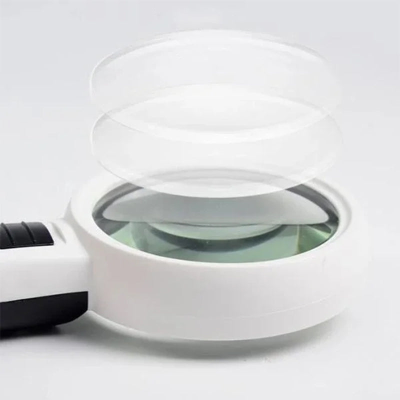 30x optical magnifier with LED light