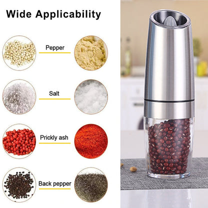 Skanto | Automatic Electric Gravity Induction Salt and Pepper Grinders