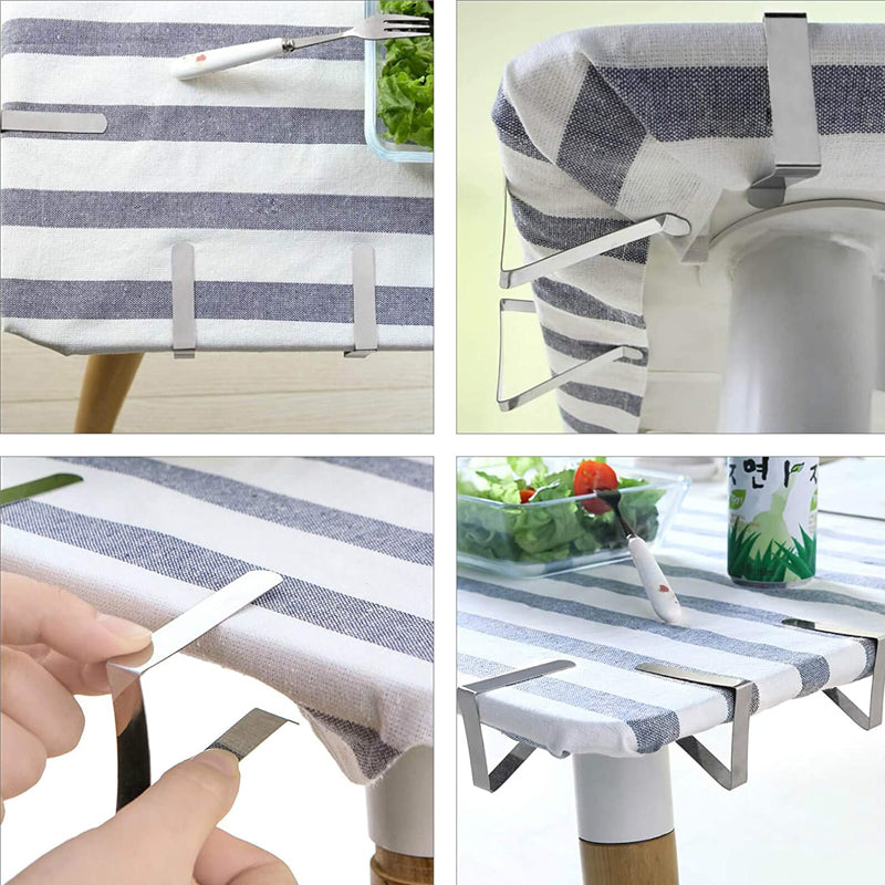 BowLift | Stainless Steel Tablecloth Clips (Set of 4)