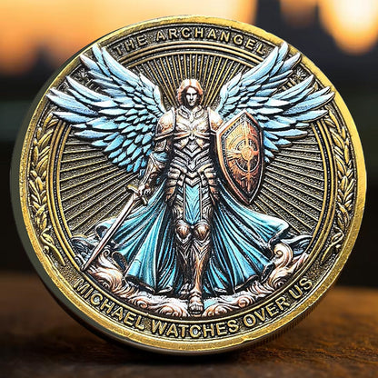 Skanto | Archangel Michael Watches Over Us Challenge Coin
