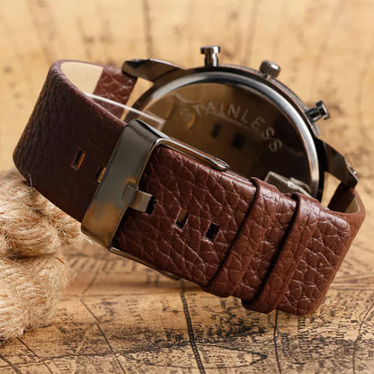 Skanto | Men's Fashion Large Dial Steel Bracelet Watch