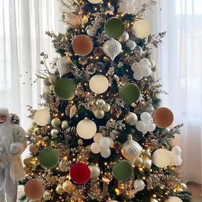 Brehn | Velvet Christmas ornaments. 12 pieces