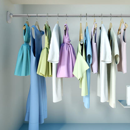 No Drill Clothing Hanger Telescopic Rod | Bowlift