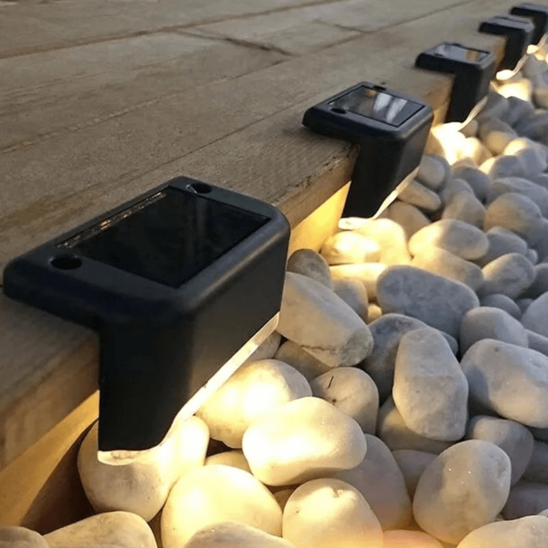 BowLift | Self-Adhesive Solar Outdoor Lights – Waterproof Wall-Mounted LED Step Lamps for Gardens, Patios & Pathways