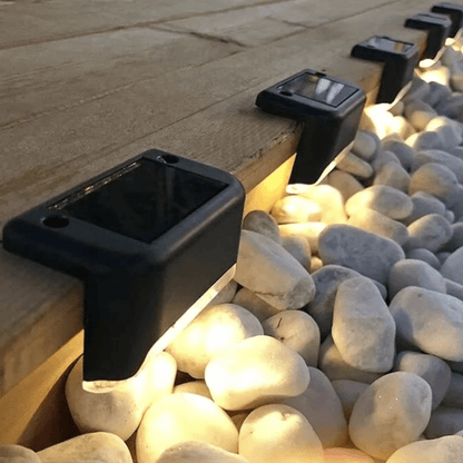 BowLift | Self-Adhesive Solar Outdoor Lights – Waterproof Wall-Mounted LED Step Lamps for Gardens, Patios & Pathways