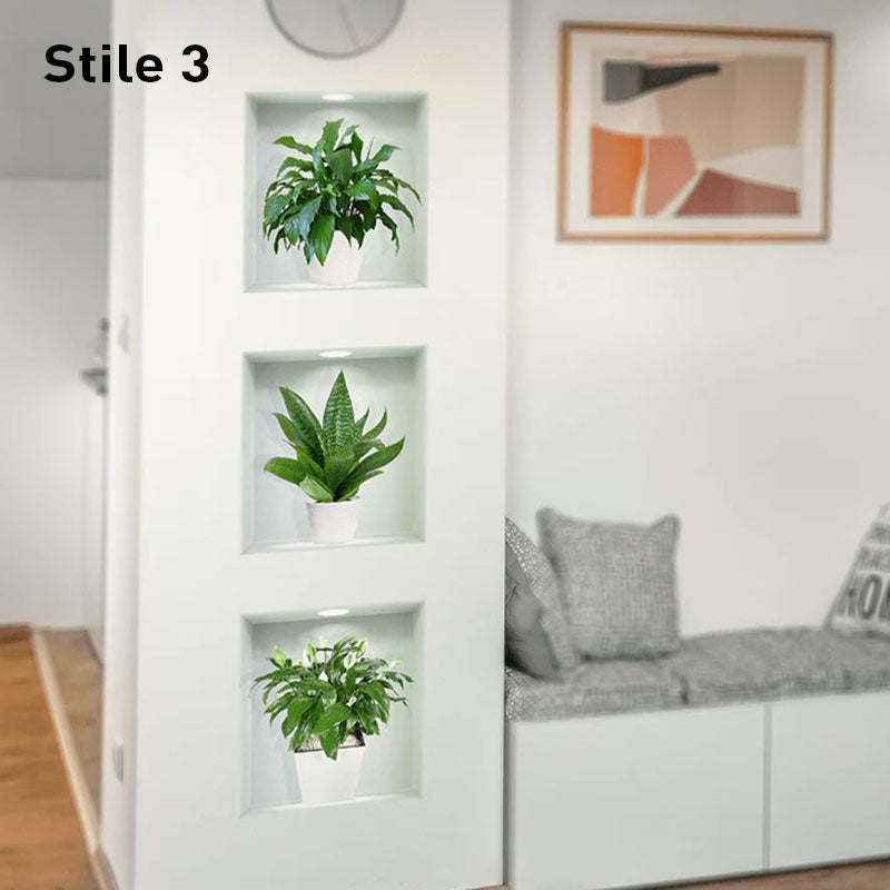 Skanto | Self-Adhesive 3D Plant Wall Stickers