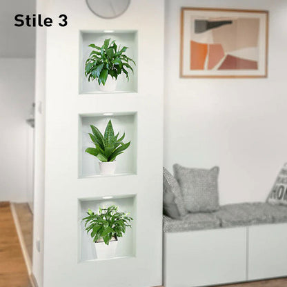 Skanto | Self-Adhesive 3D Plant Wall Stickers