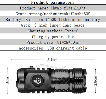 BowLift | Three-Eyed Monster Mini Flash Super Power Flashlight