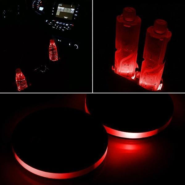 BowLift | Solar Powered LED Car Cup Holder Lights (2-Pack)