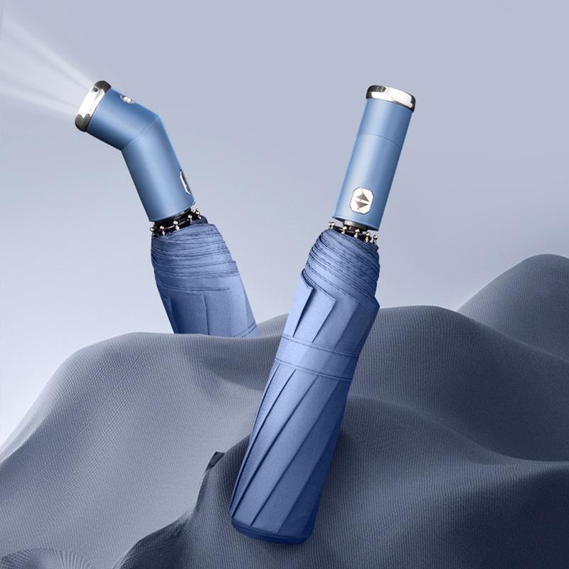 Windproof sun umbrella and rain umbrella with LED | Karnz