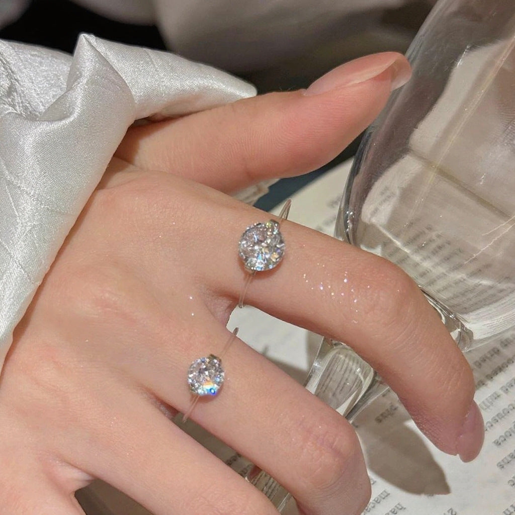 Kalsten | S925 1-2 Carat Moissanite Invisible Band Ring