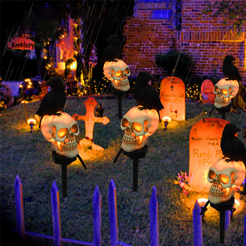 Brehn | Halloween Solar Skull Crows Decorative Lights
