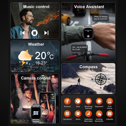 Durable Smartwatch – Waterproof Protection with Military-grade Durability Bowlift