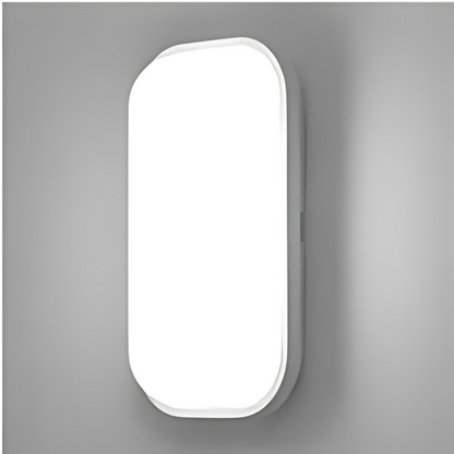 Moisture-resistant LED wall light with modern design for outdoor areas