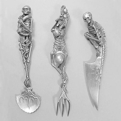 Halloween Gift Skeletal Cutlery Sets | Bowlift