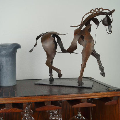 Handmade Metal Horse Sculpture "Adonis" | Bowlift