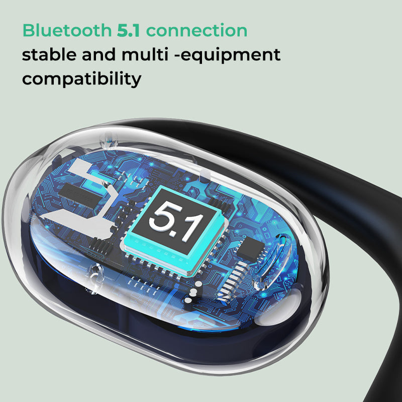 Skanto | AirBeat Flex Open Ear Bluetooth Headphones – Comfortable & Secure for Sport