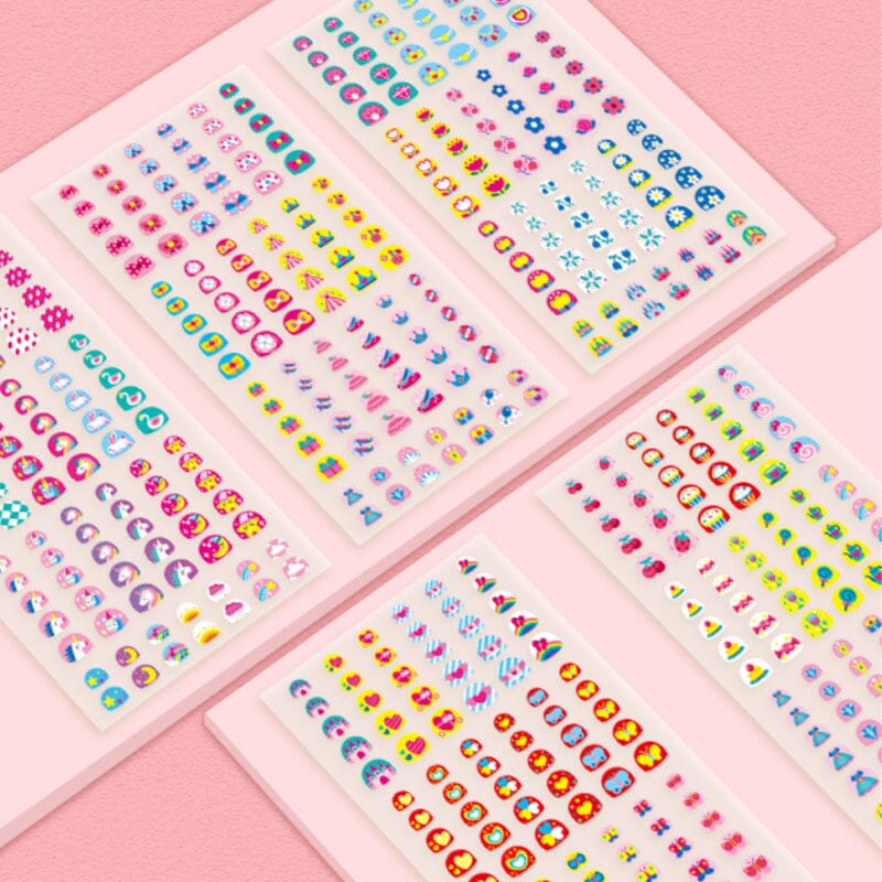 BowLift | Nail Sticker Set for Kids (520 Pieces)