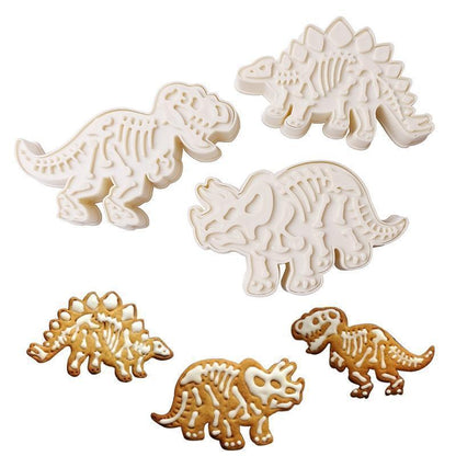 Dinosaur Cookie Cutters (Set of 3) | Bowlift