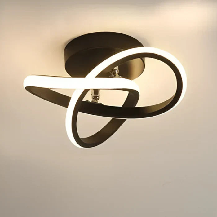 Modern LED Ceiling Lamp with Double Ring Design - Twilight Rings | Skanto