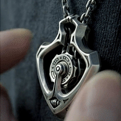 BowLift | Mechanical Rotating Gear Pendant Necklace