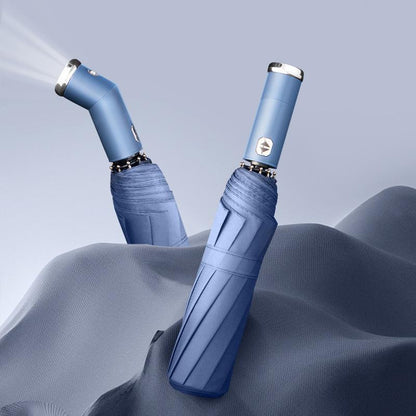 Windproof parasol and umbrella with LED | Bowlift