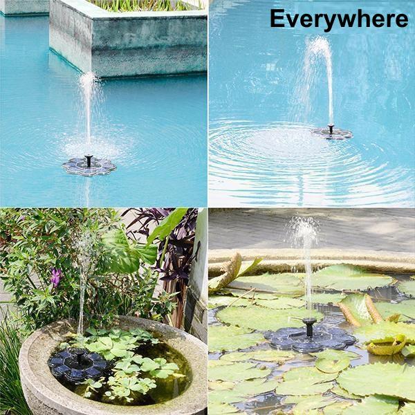 Skanto | Solar Bionic Fountain for Gardens Floor / Ground Bath