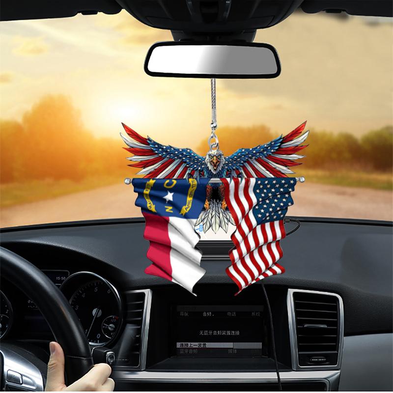 Skanto | Eagle Flag Hanging Ornament for Car