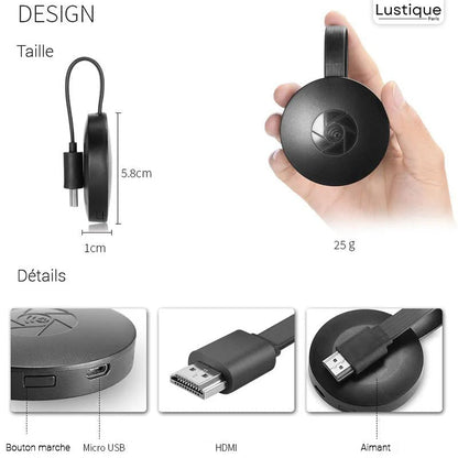 BowLift | Wireless HDMI Display Adapter | MediaLink 1080P WiFi Screen Mirroring for Android, iOS, Windows & Mac