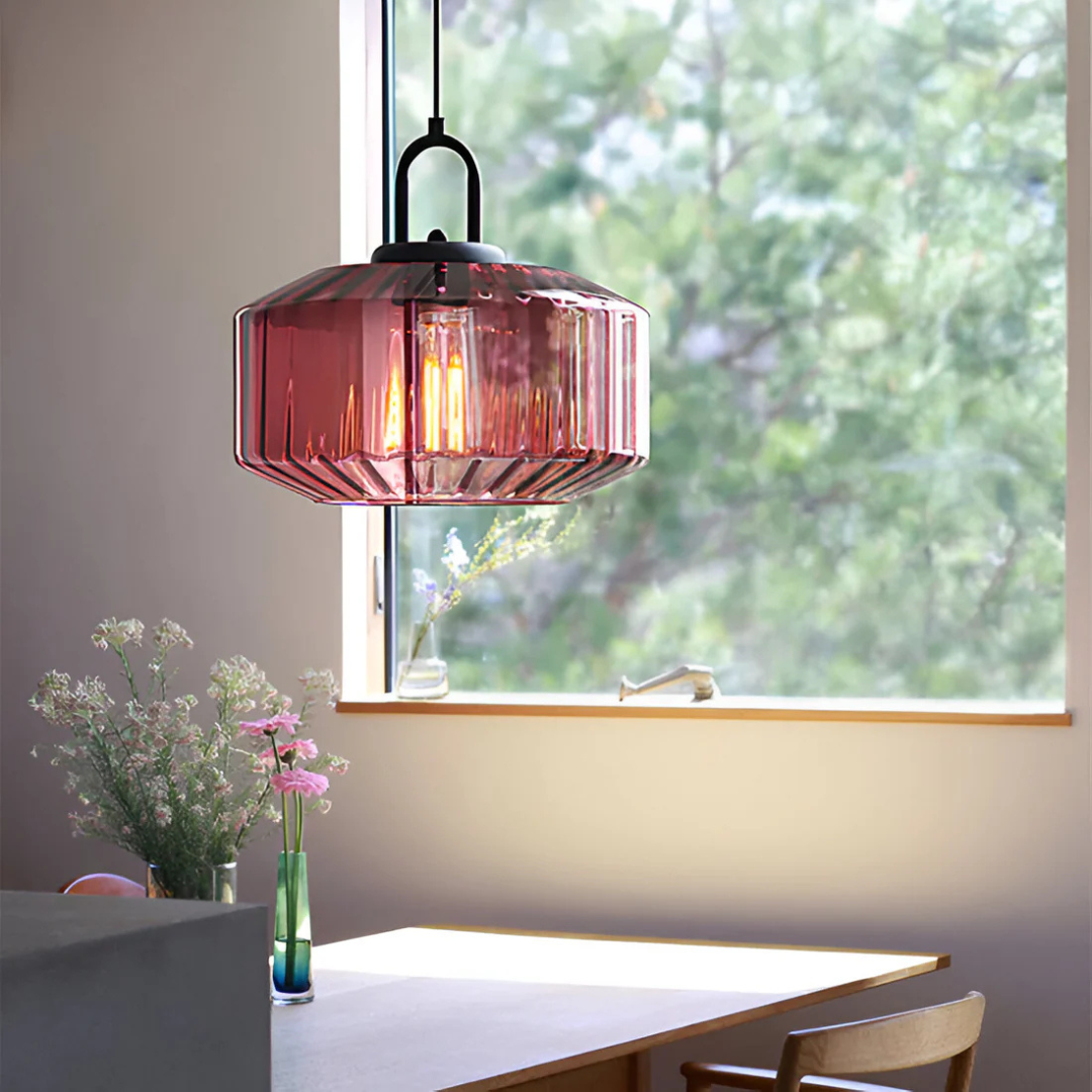 Skanto | Retro Colored Glass Pendant Lamp