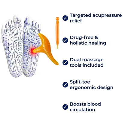 BowLift | Therapeutic Massage Socks | Acupressure Design for Instant Pain Relief & Relaxation at Home
