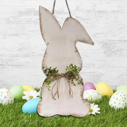 Easter Bunny Wooden Door Hanging Decor | Bowlift