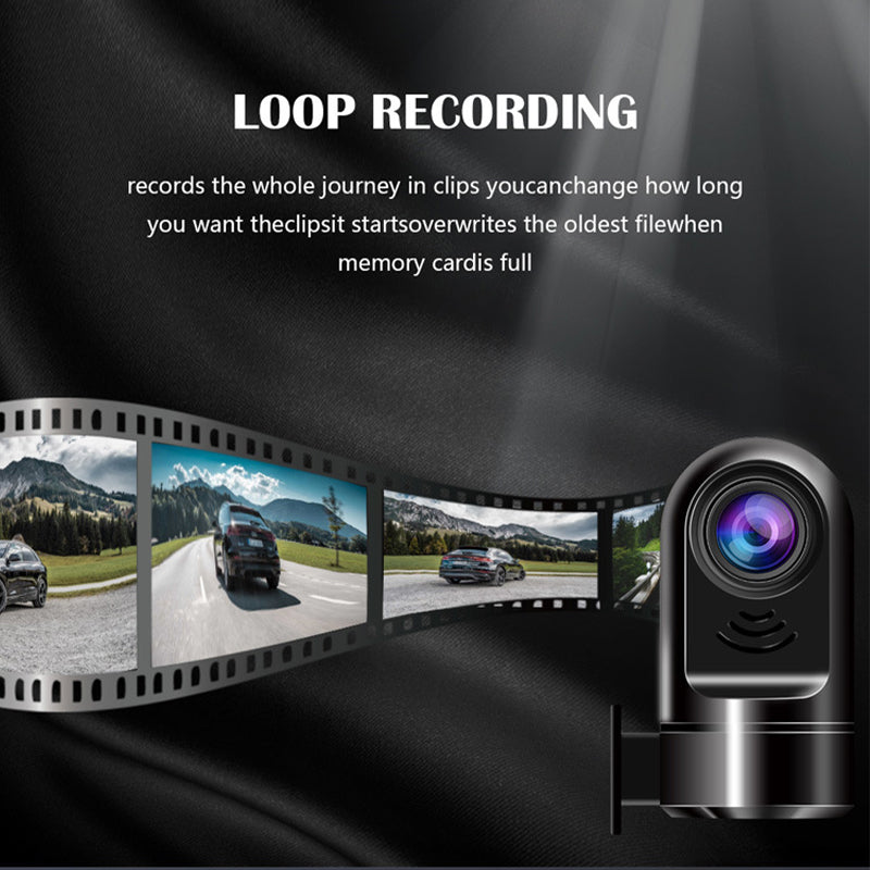 BowLift | 1080P HD Mini ADAS Dashcam with 360° Rotating Function