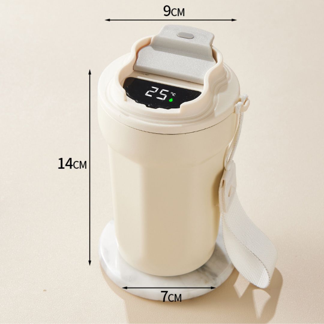 BowLift | Stainless Steel Coffee Mug with LED Temperature Display 450 ML