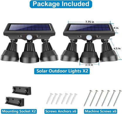 Skanto | Solar Outdoor Security Floodlight with Motion Sensor