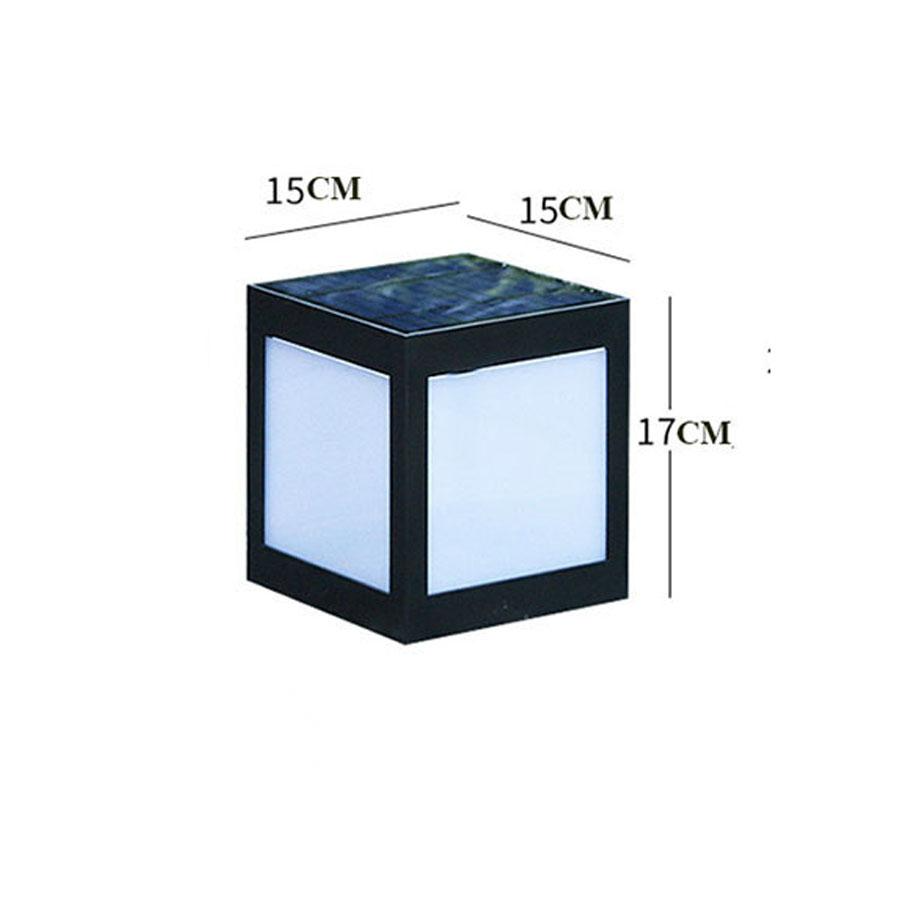 BowLift | Solar LED garden lantern in square design – decorative outdoor lighting for paths and terrace