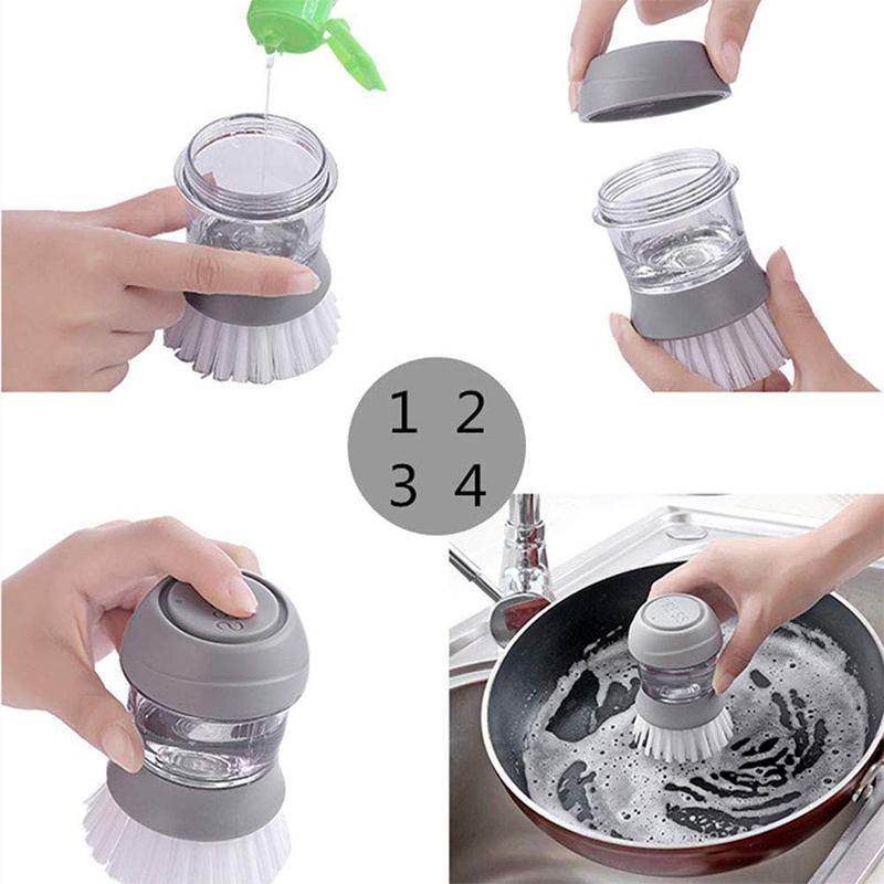 Press-type Dish Brush | Skanto