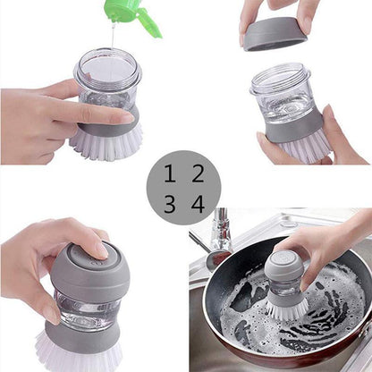 Press-type Dish Brush | Skanto