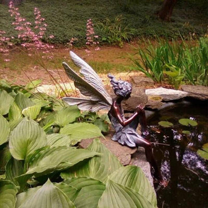 Skanto | Sitting Fairy Garden Statue