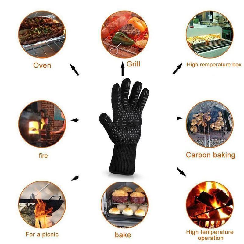 Bequue professional grill gloves heat-resistant gloves - 1 pair | Brehn