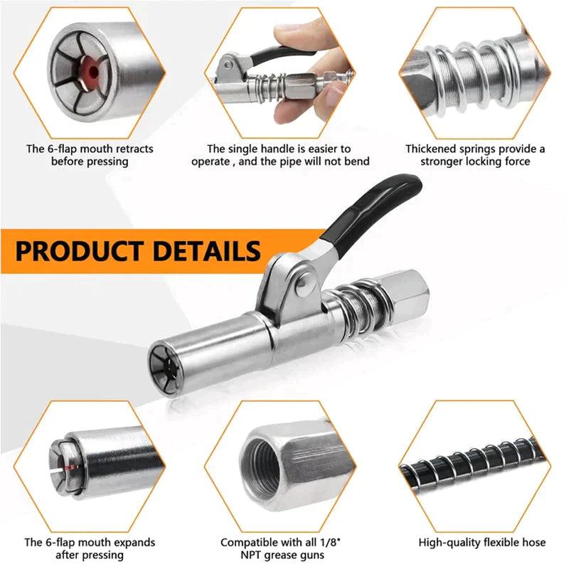 Skanto | Heavy Duty Grease Gun Coupler