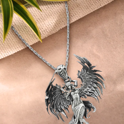 BowLift | Sterling Silver Guardian Angel Pendant Necklace