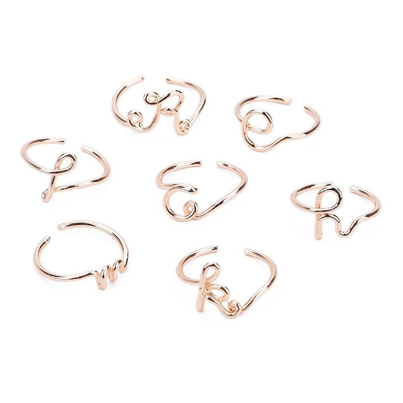 Simple letter ring from A to Z