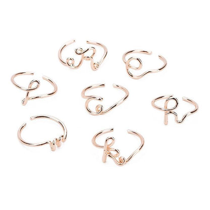 Simple letter ring from A to Z