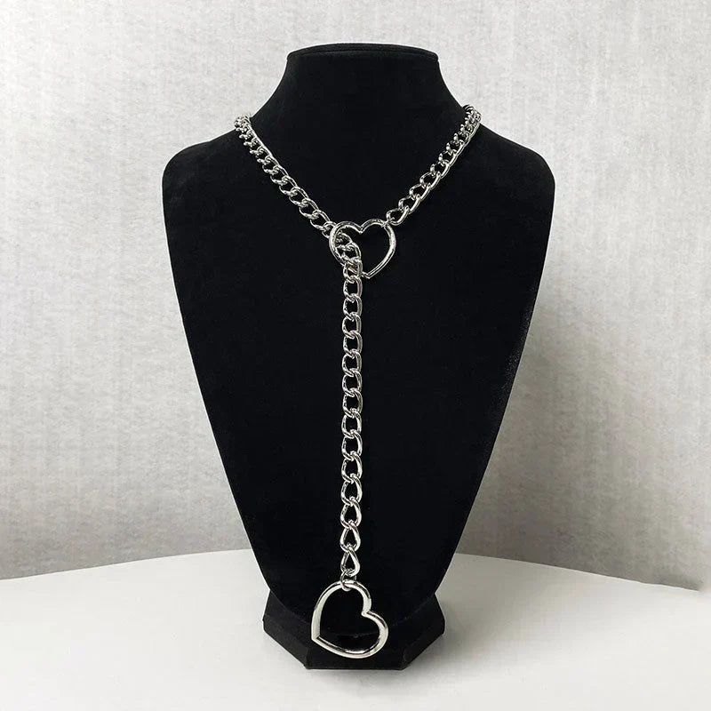 Skanto | Gothic Punk Heart Necklace