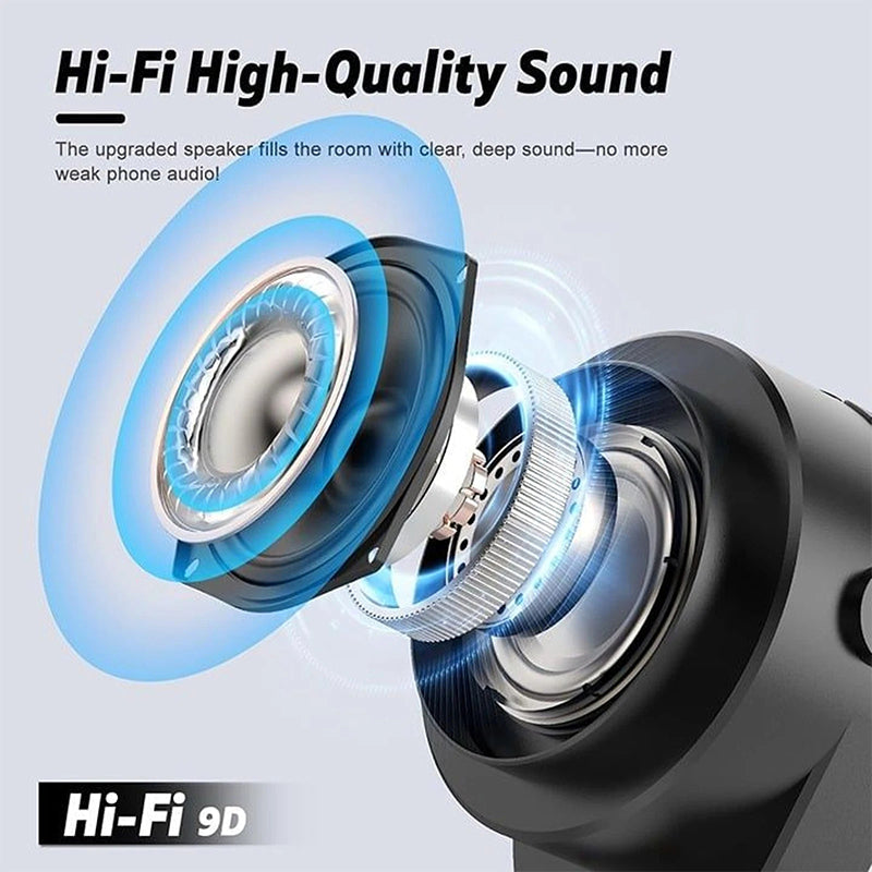 BowLift | 4-In-1 360° Rotating Bluetooth Speaker Stand