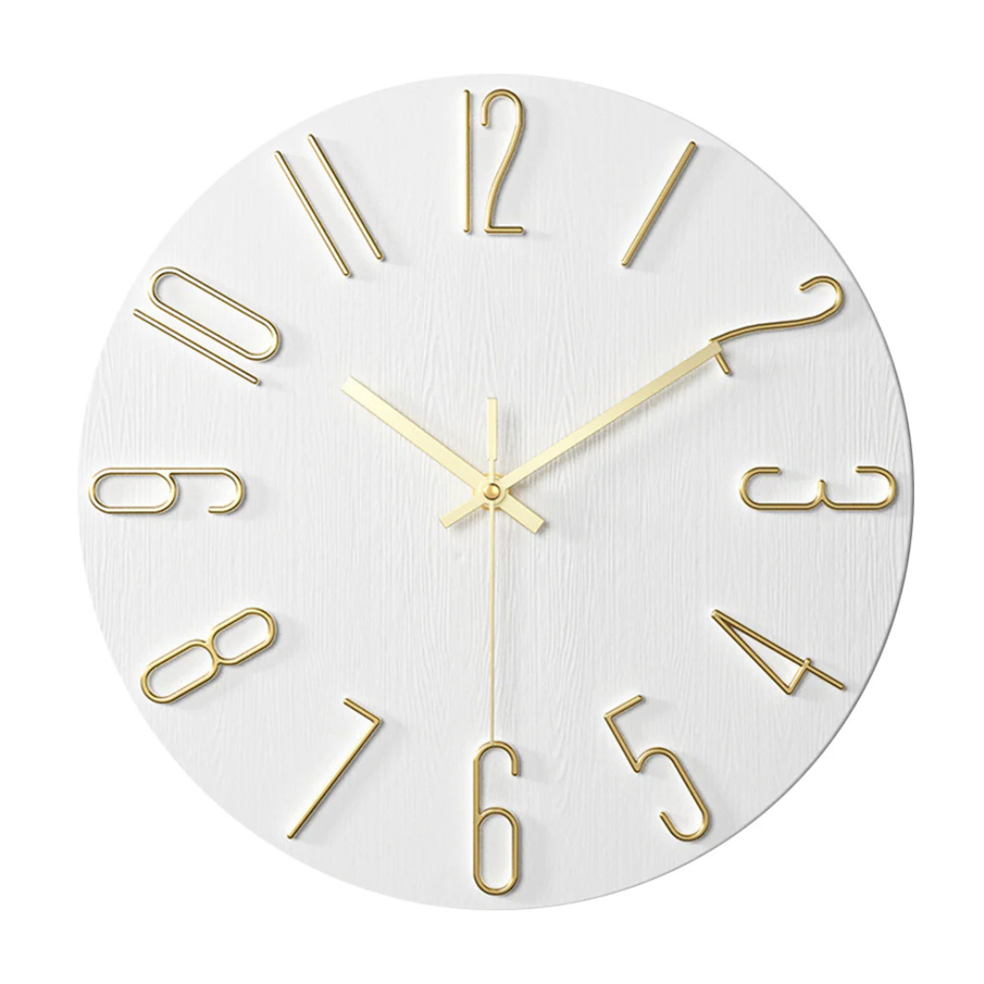 Skanto | Noble Wall Clock – Modern & Silent Clock for Living Room