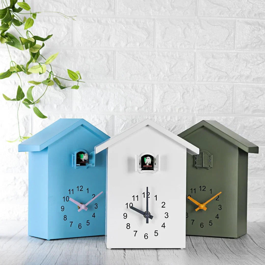 BowLift | Modern Cuckoo Wall Clock – Elegant Minimalist Design with Hourly Cuckoo Sound