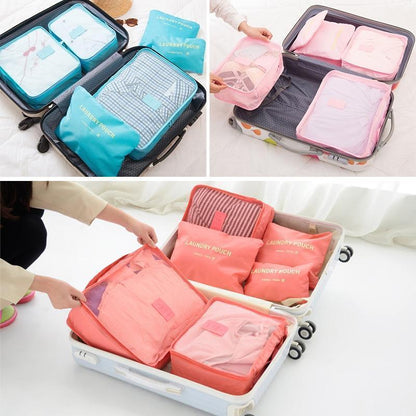 Skanto | 6 Piece Portable Luggage Packing Cubes