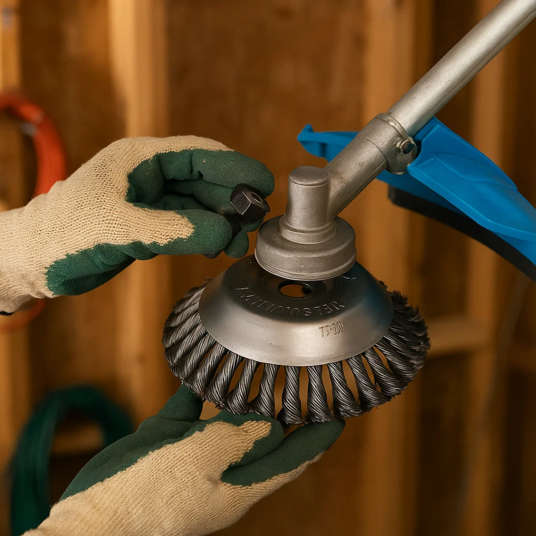 GrassCut TurboHead – Universal 6-Blade Weed Brush for Trimmers | Bowlift